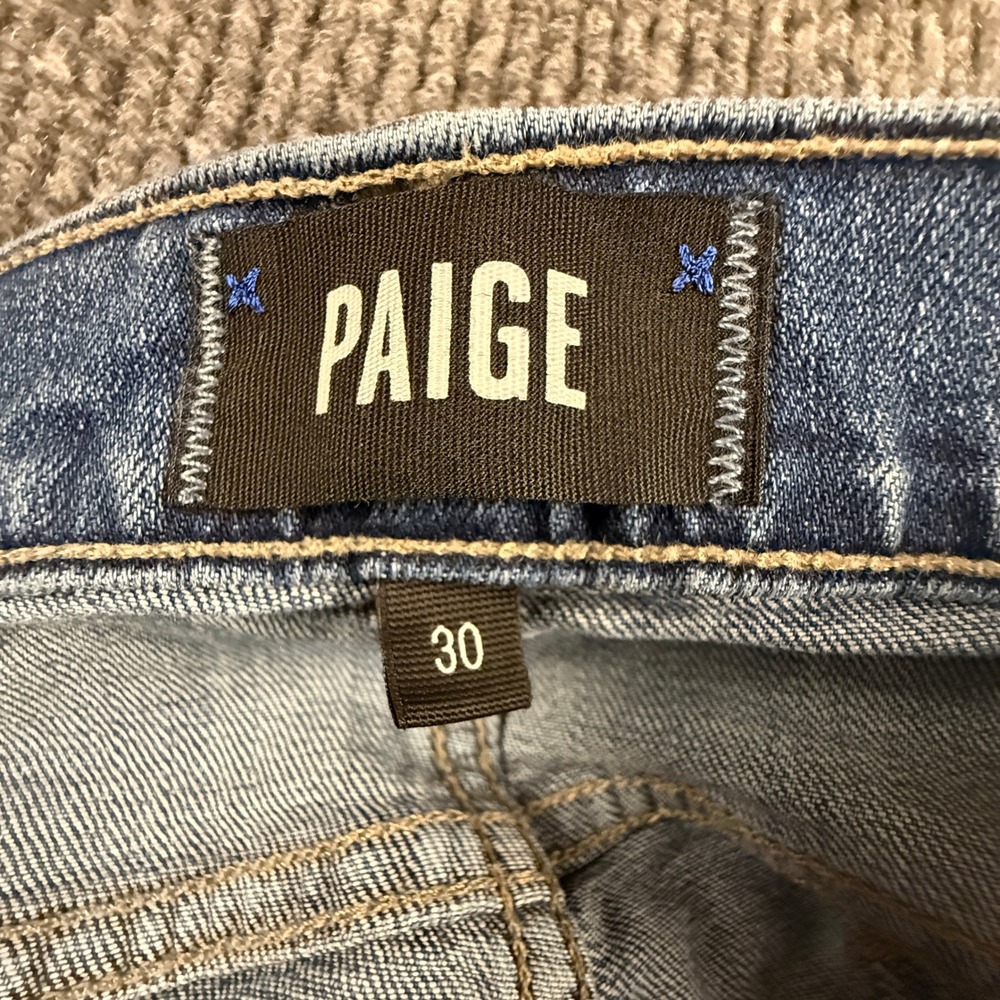 Paige Federal Slim Straight Jeans Mens Size 30 Tudor Blue Wash M655212-880 Denim - Picture 3 of 15